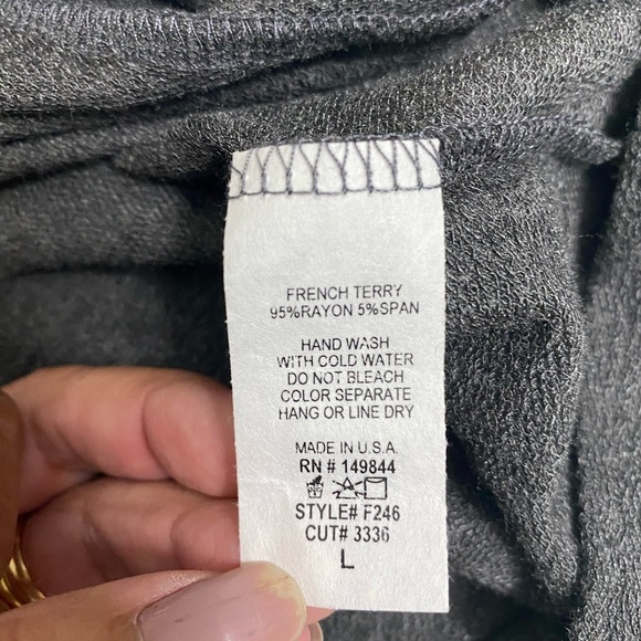 - Zutter USA FRENCH TERRY Gray Blondie  sweater size L - Picture 3 of 6